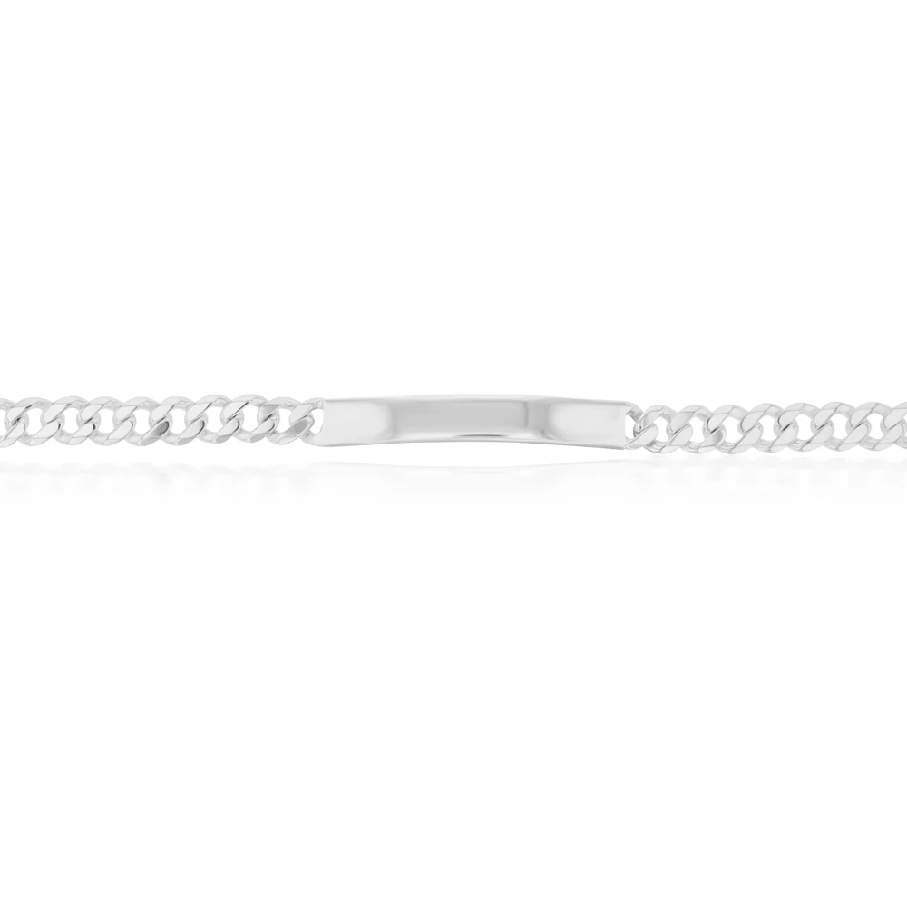 Sterling Silver 21cm ID Curb Bracelet - Image 2