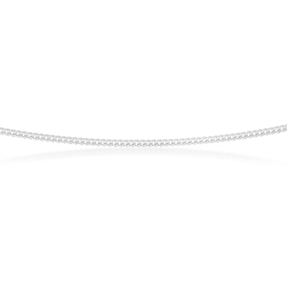 Sterling Silver 30 Gauge Curb Chain in 45cm - Image 2