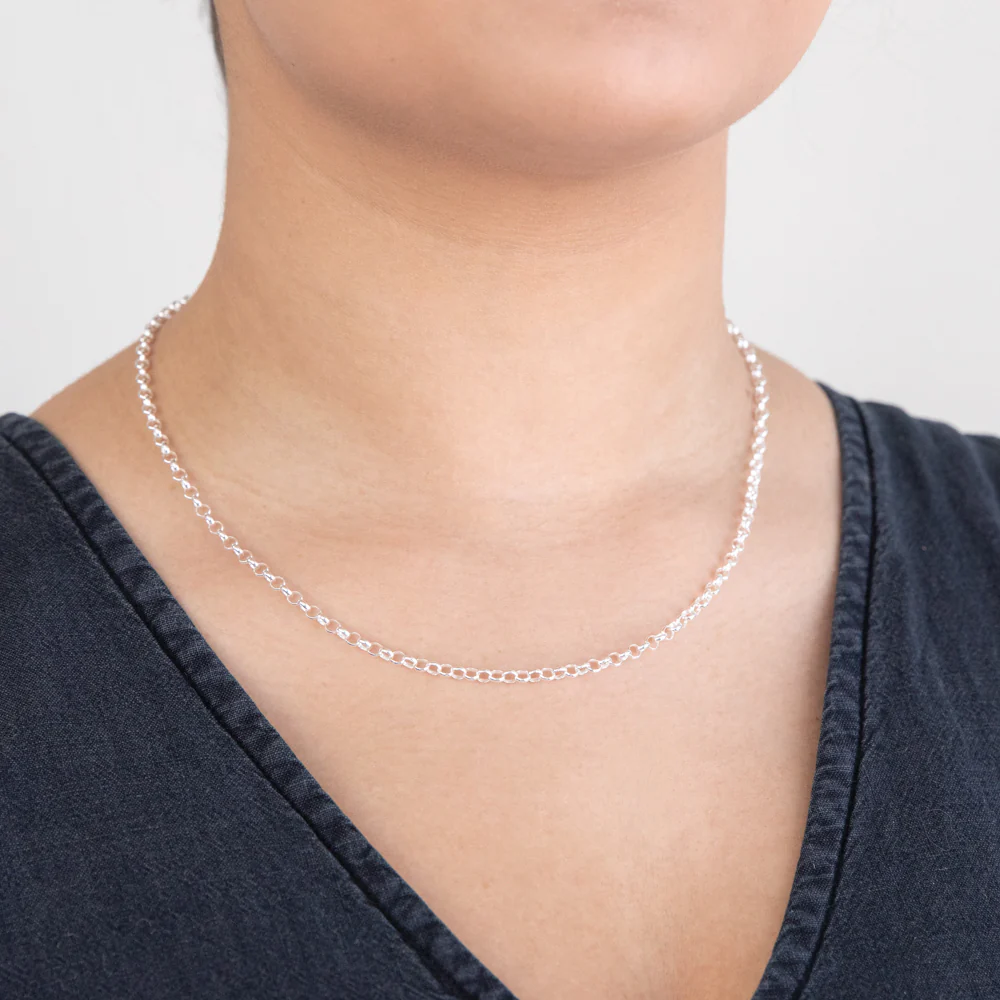 Sterling Silver 45cm 70 Gauge Belcher Chain - Image 3