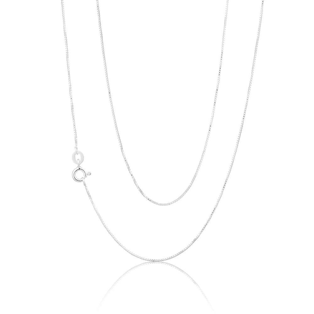 Sterling Silver 45cm 70 Gauge Box Chain - Image 2