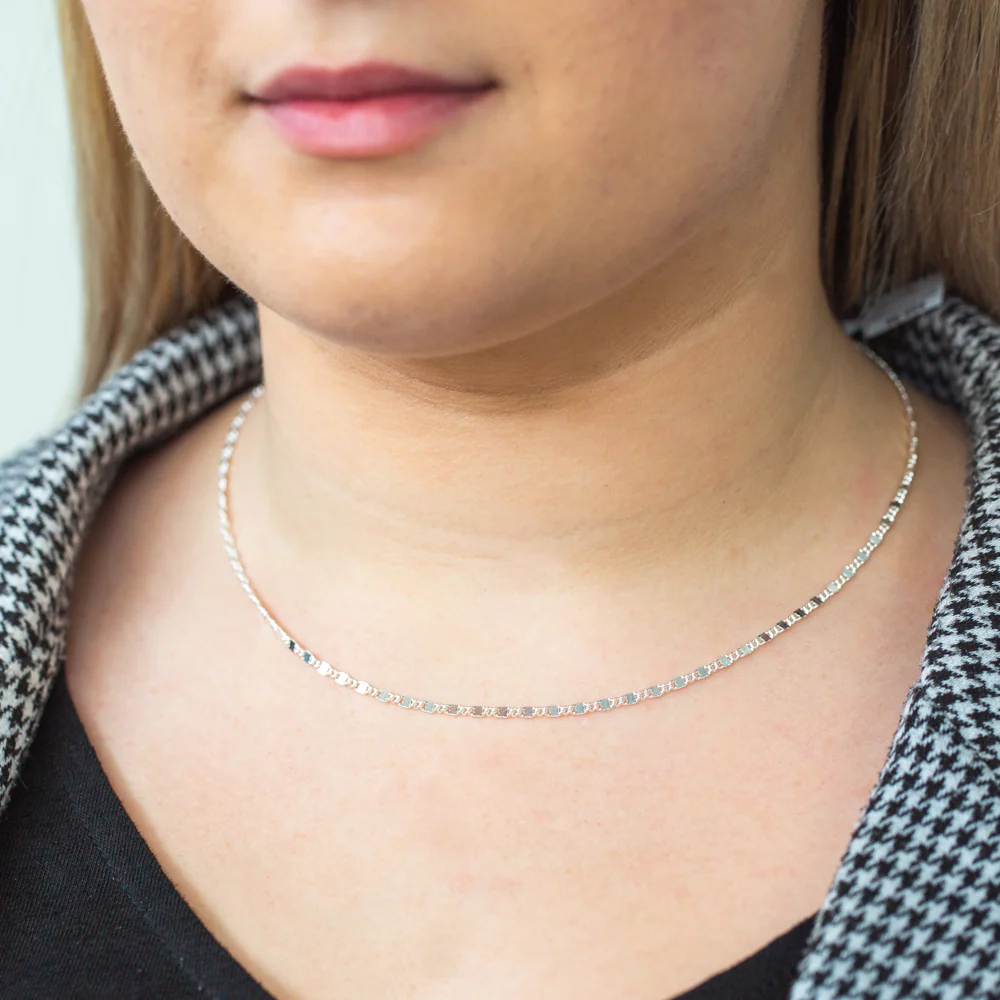 Sterling Silver 45cm Fancy Dicut Chain - Image 3