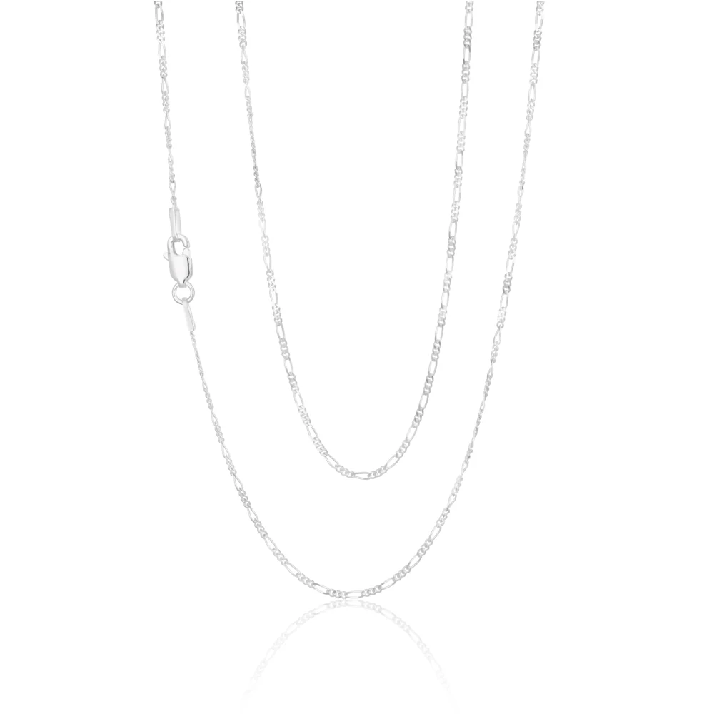 Sterling Silver 45cm Figaro 1:3 Chain - Image 2