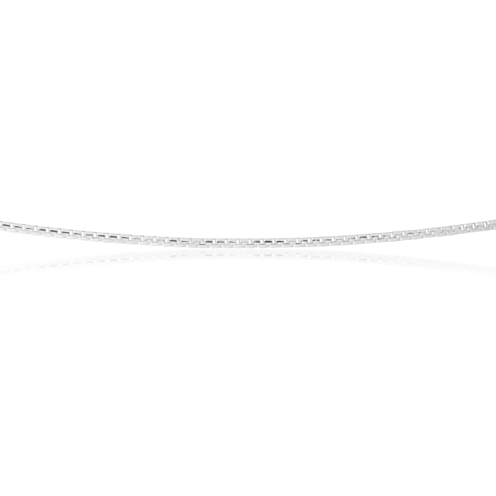 Sterling Silver 45cm Square Box Chain - Image 2