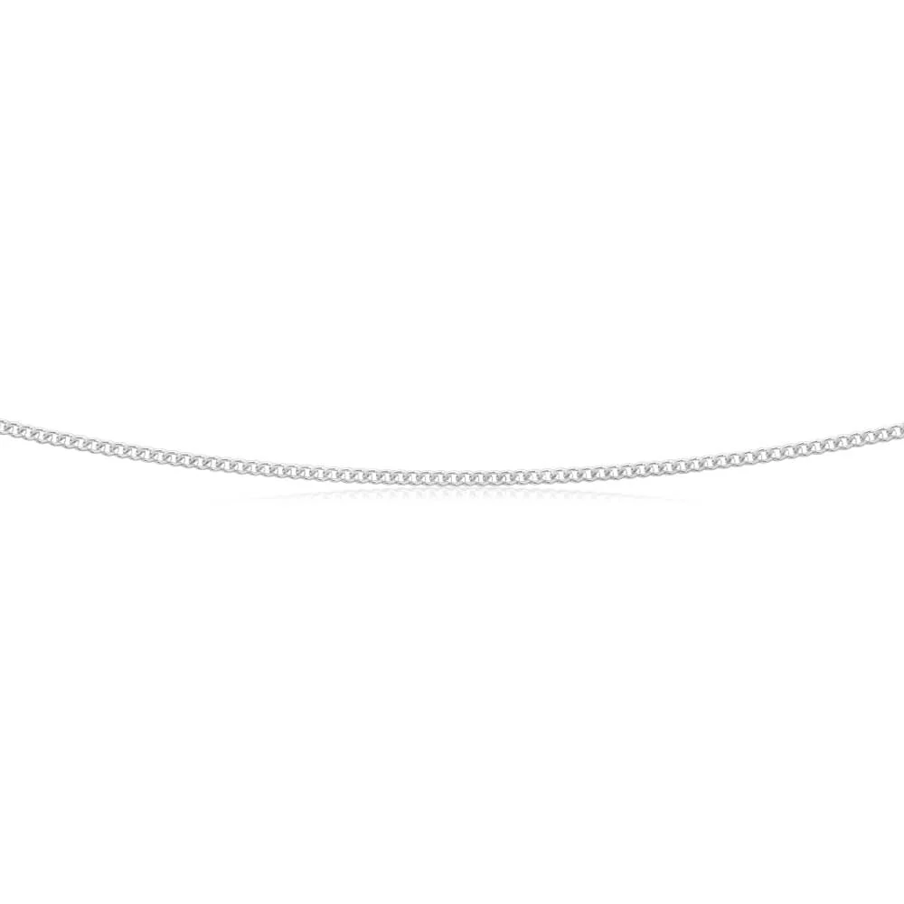 Sterling Silver 50cm 40 Gauge Dicut Curb Chain - Image 2