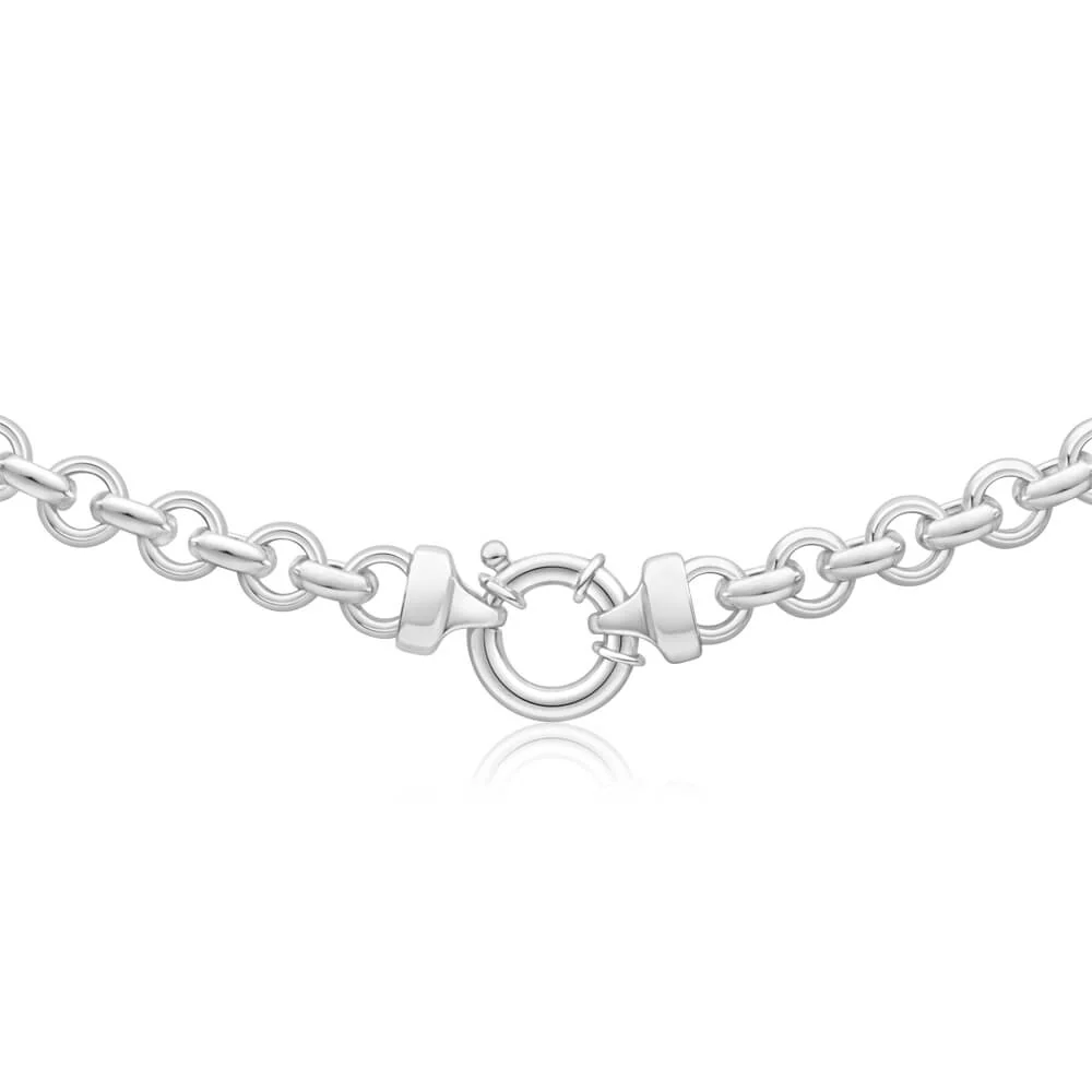 Sterling Silver 50cm Belcher Boltring Chain - Image 2