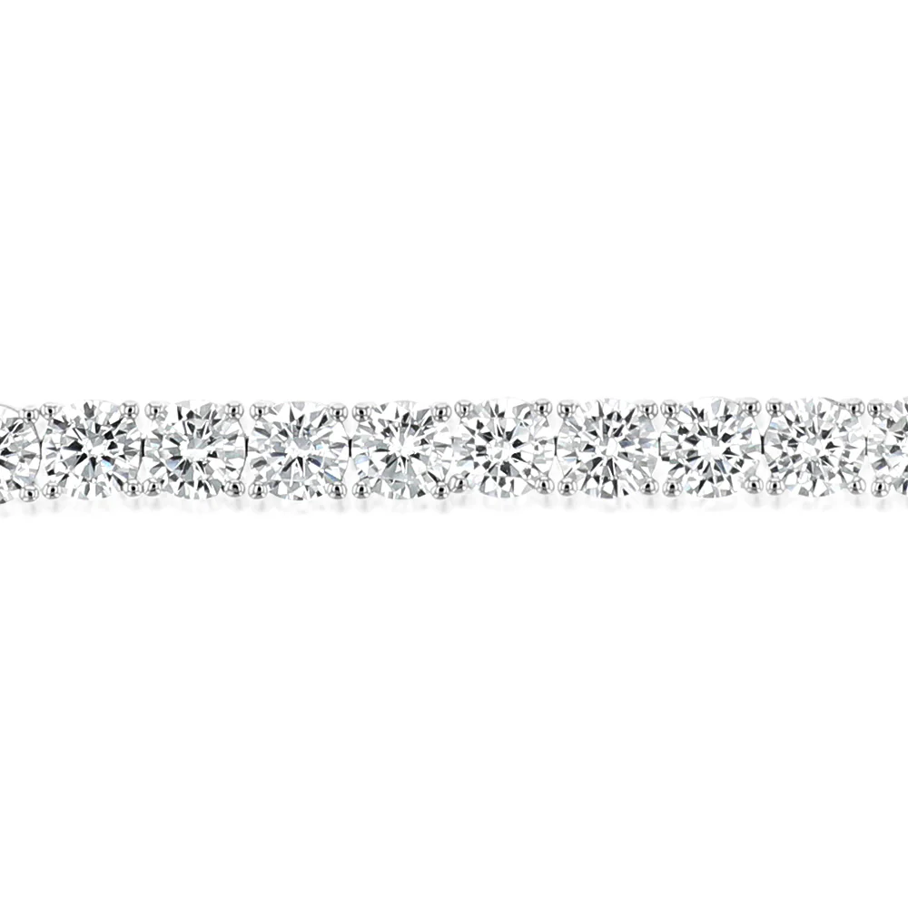 Sterling Silver 5mm Cubic Zirconia 19cm Tennis Bracelet - Image 3