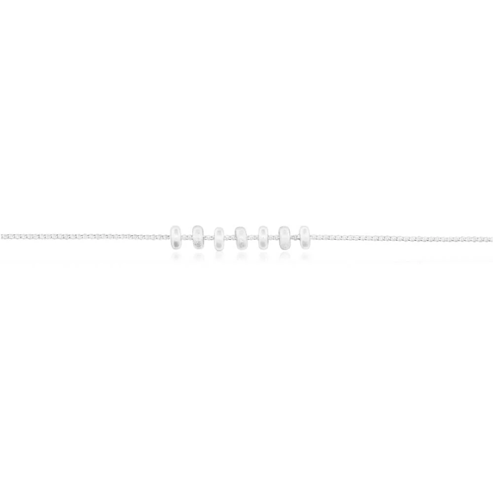 Sterling Silver 7 Rings of Luck Pendant Chain 45cm - Image 2