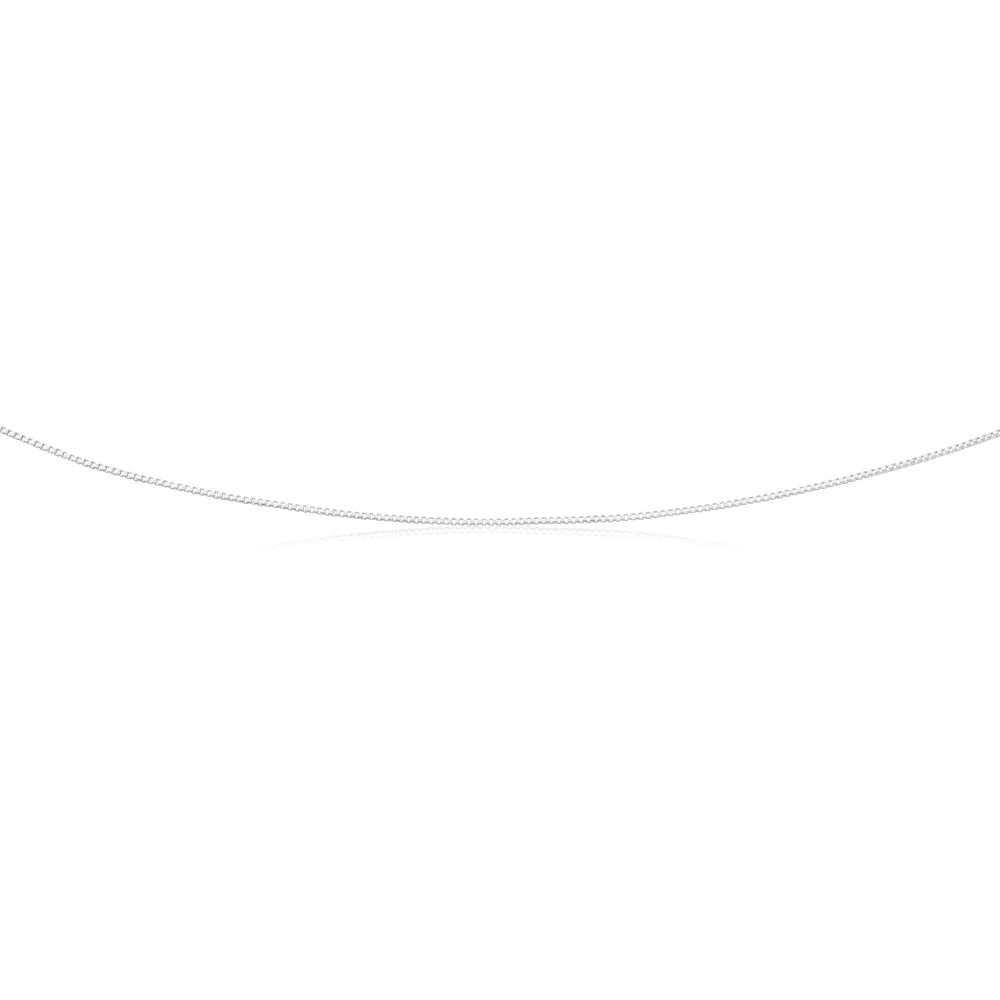 Sterling Silver 90 Gauge 40cm Box Chain - Image 2