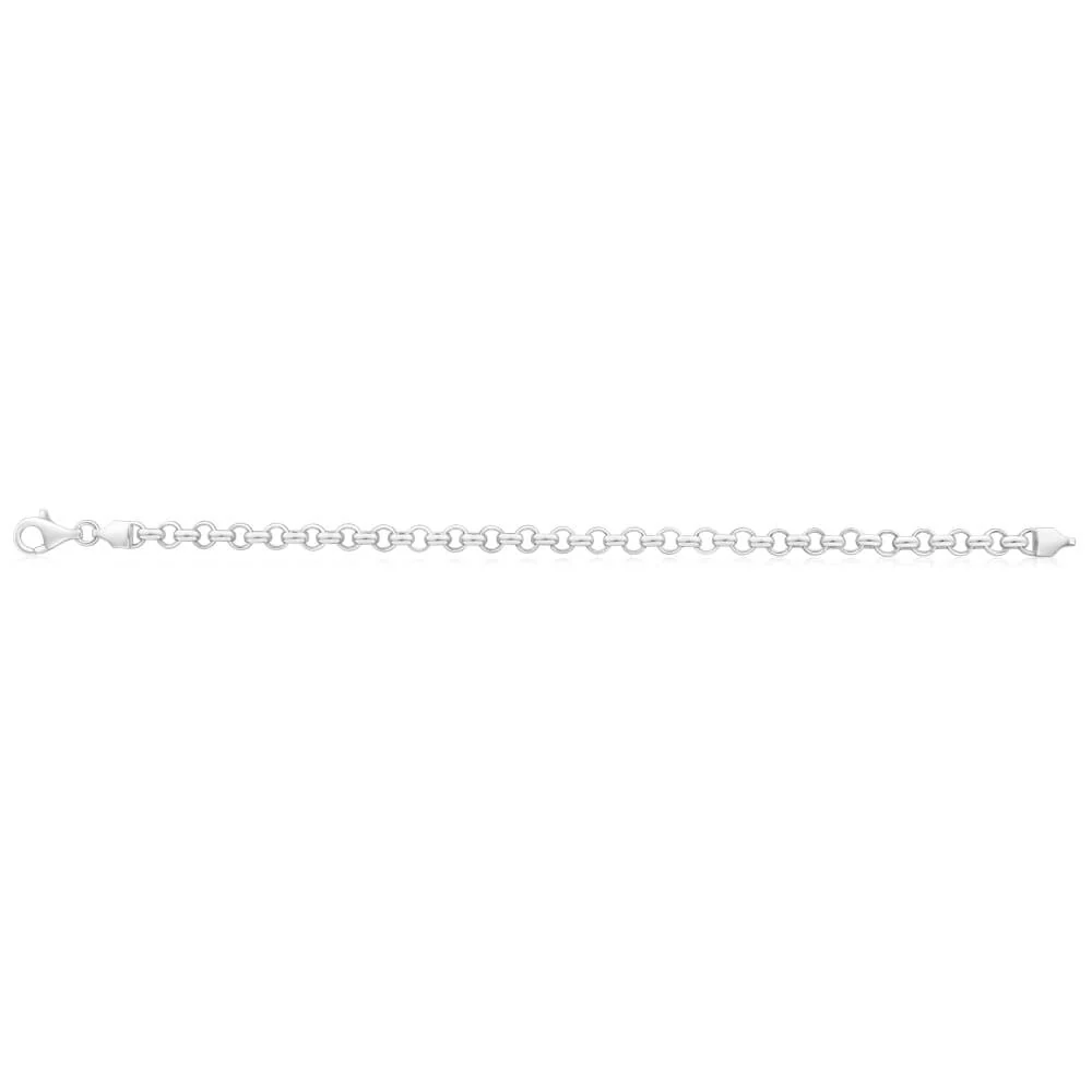 Sterling Silver Belcher 19cm Bracelet - Image 2