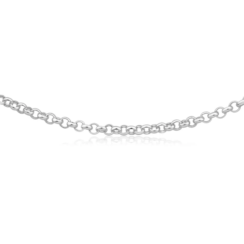 Sterling Silver Belcher Round 45cm Chain - Image 2