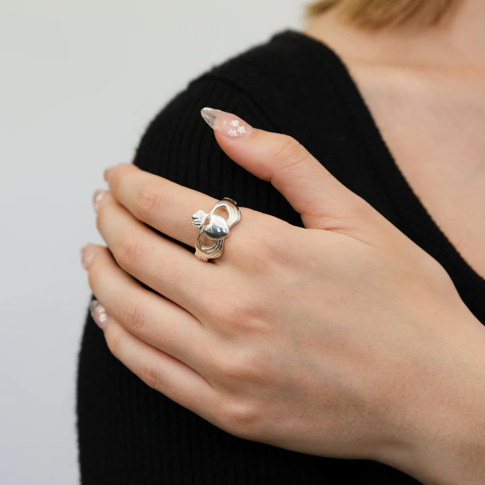 Sterling Silver Claddagh Mens Rings - Image 3
