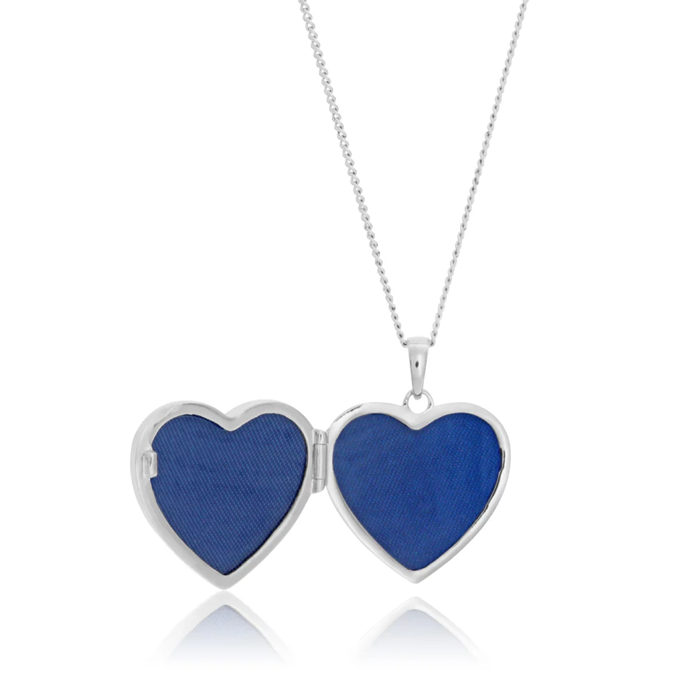 Sterling Silver Cubic Zirconia Vintage Heart Locket - Image 2