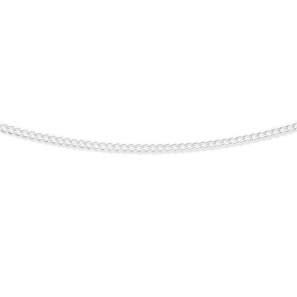 Sterling Silver Curb 100 Gauge 45cm Chain - Image 2