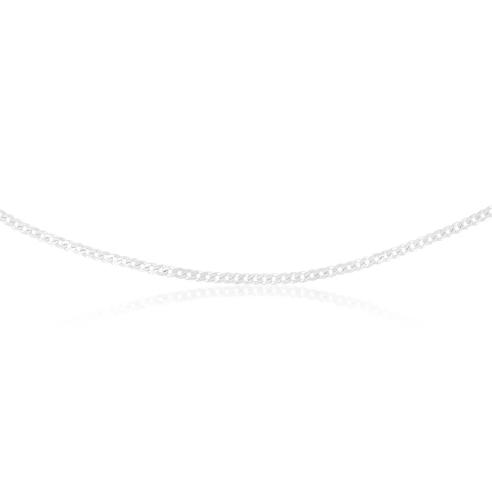 Sterling Silver Curb 100 Gauge 45cm Chain - Image 2