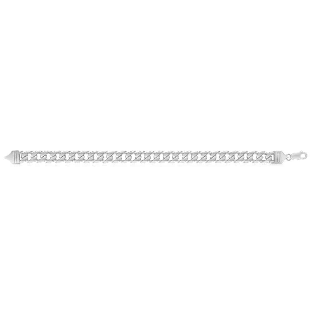 Sterling Silver Curb 210 Gauge Bracelet 23cm - Image 2