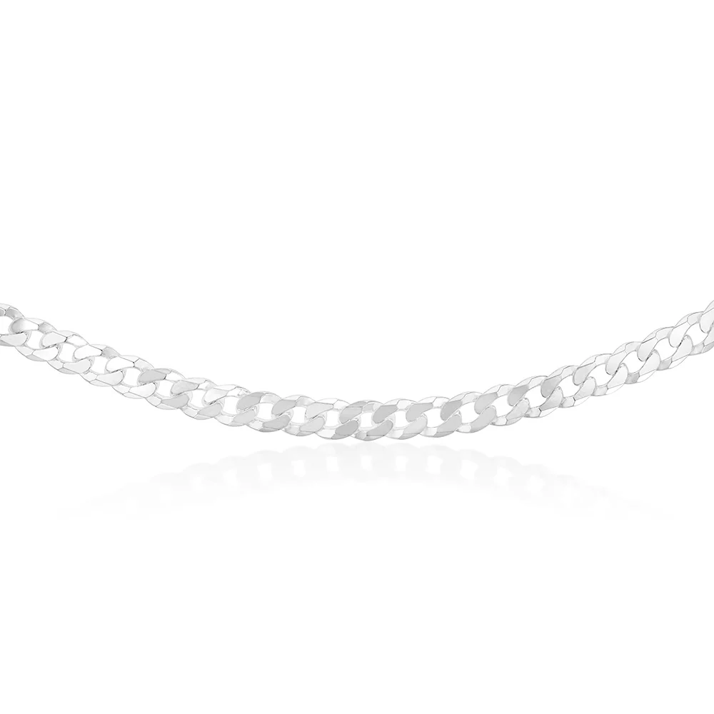 Sterling Silver Curb 250 Gauge 55cm Chain - Image 2