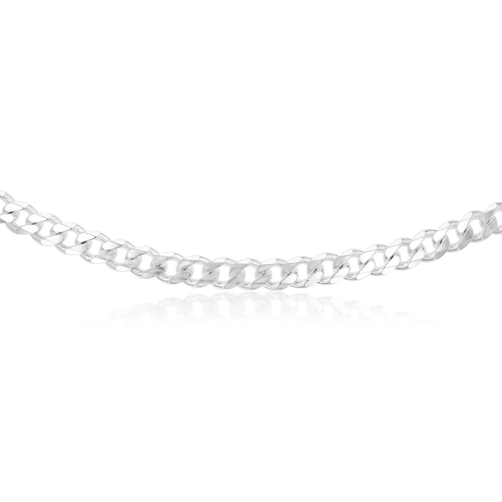 Sterling Silver Curb 300 Gauge 60cm Chain - Image 2