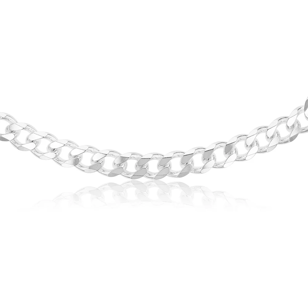Sterling Silver Curb 400 Gauge 60cm Chain - Image 2