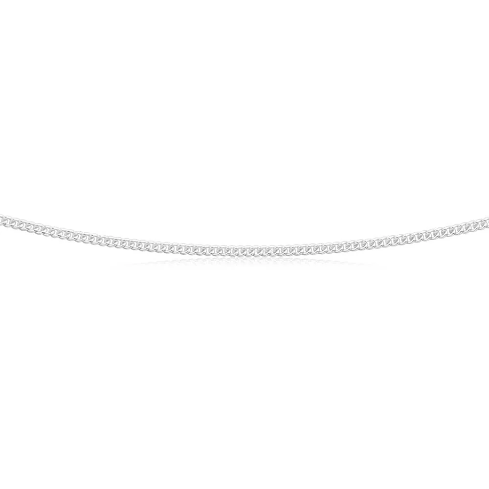 Sterling Silver Curb 60 Gauge 45cm Chain - Image 2