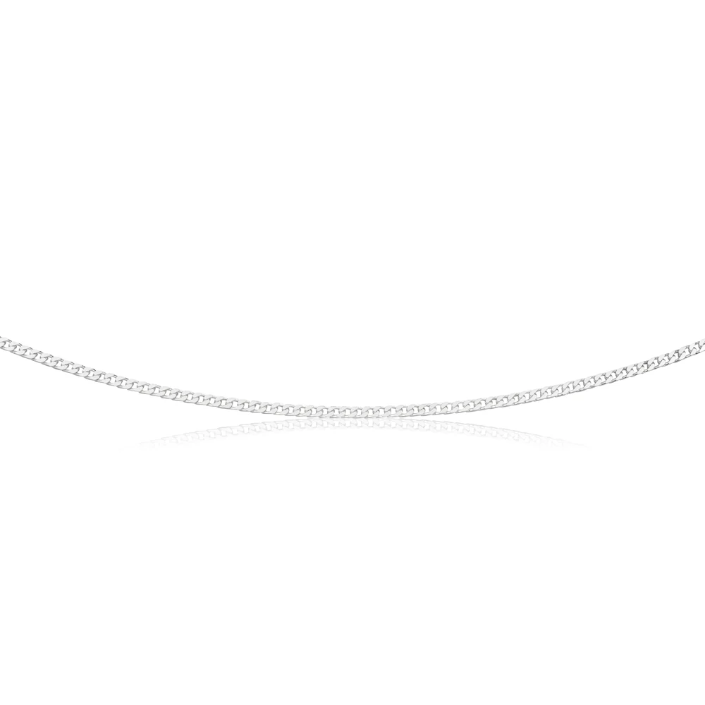 Sterling Silver Curb Chain 80 gauge 55cm - Image 2