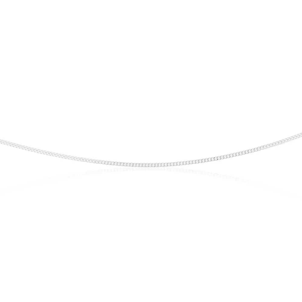 Sterling Silver Curb Dicut 40cm Chain - Image 2