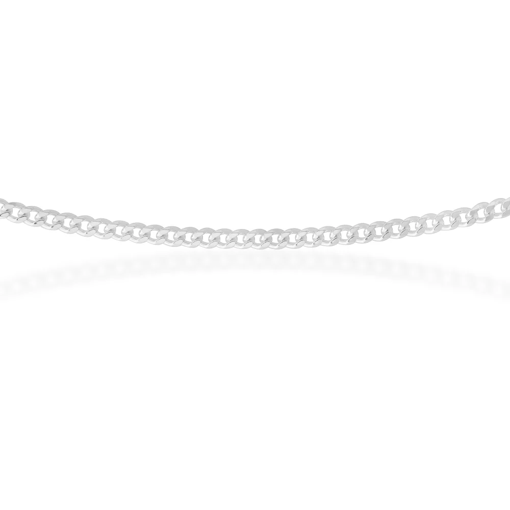 Sterling Silver Curb Dicut 45cm 100 Gauge Chain - Image 2