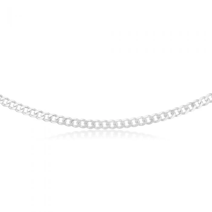 Sterling Silver Curb Heavy 150 Gauge 50cm Chain - Image 2