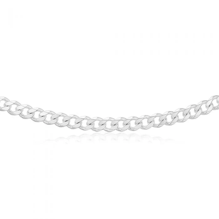 Sterling Silver Diamond Cut 250 Gauge 50cm Curb Chain - Image 2