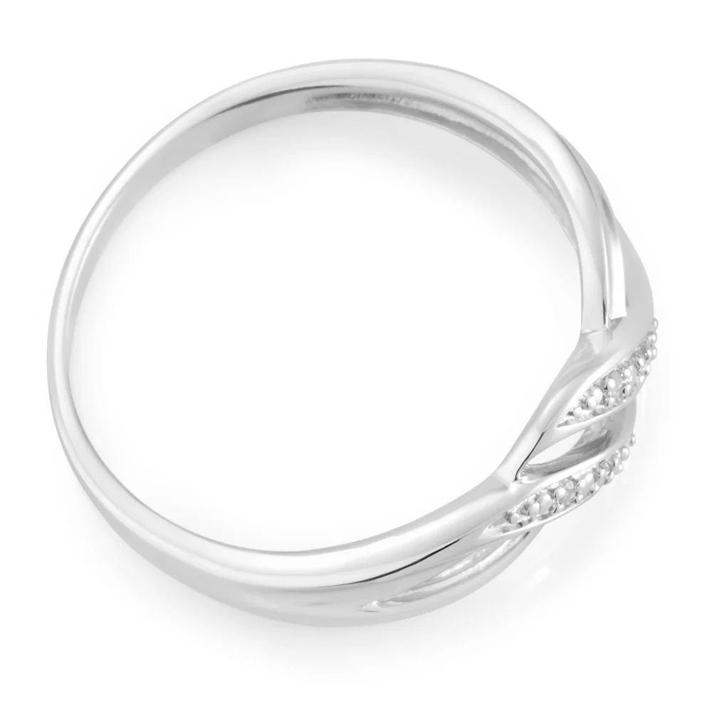 Sterling Silver Diamond Ring - Image 2