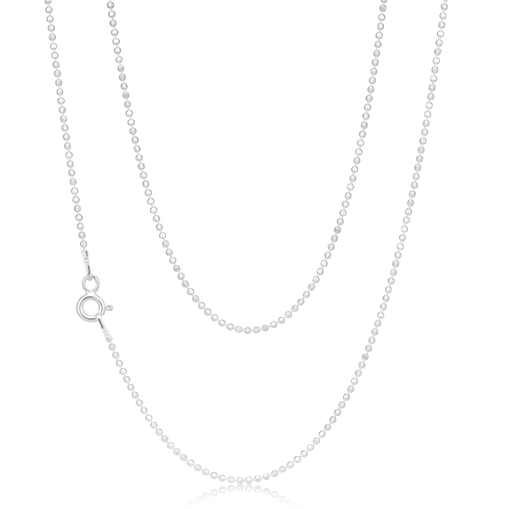 Sterling Silver Dicut Ball 80cm Chain - Image 2