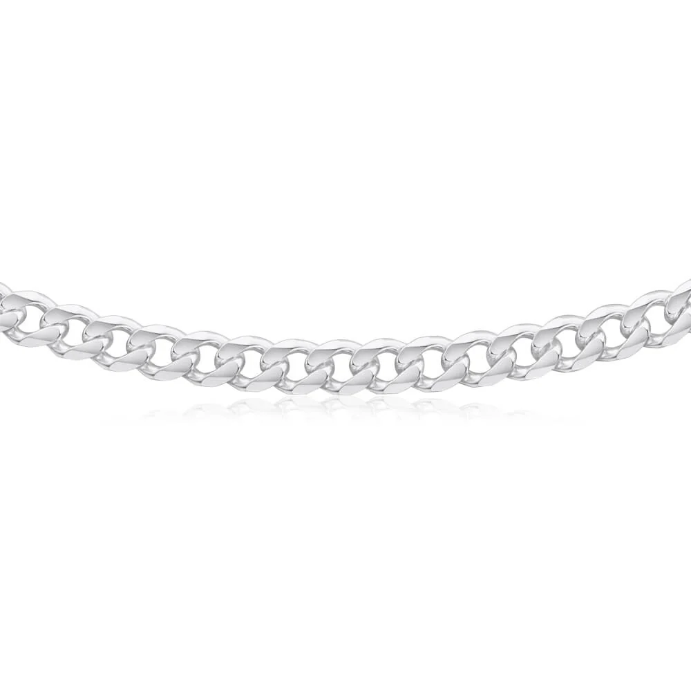 Sterling Silver Dicut Curb Link 220 Gauge Chain 55cm - Image 2