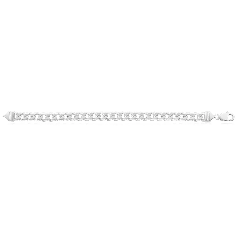 Sterling Silver Dicut Heavy Curb 250 Gauge Bracelet 23cm - Image 2