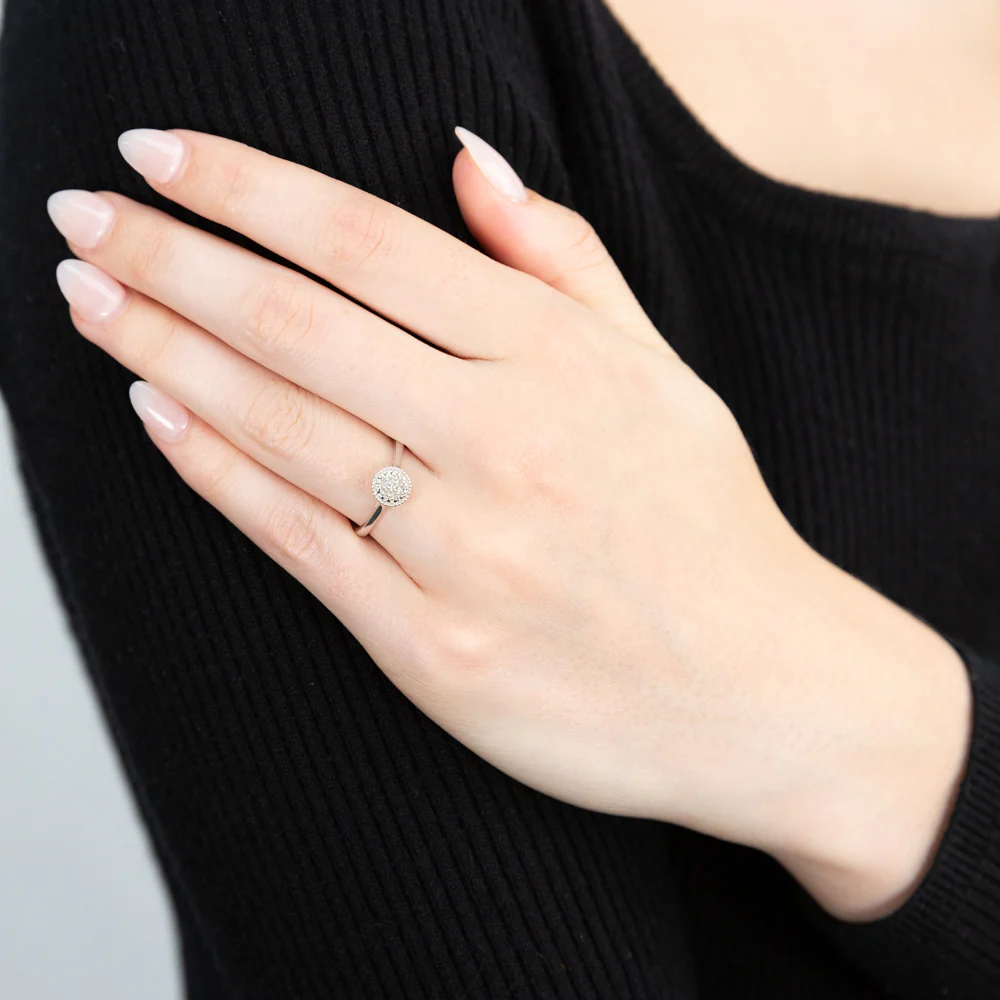 Sterling Silver Divine Diamond Ring - Image 2