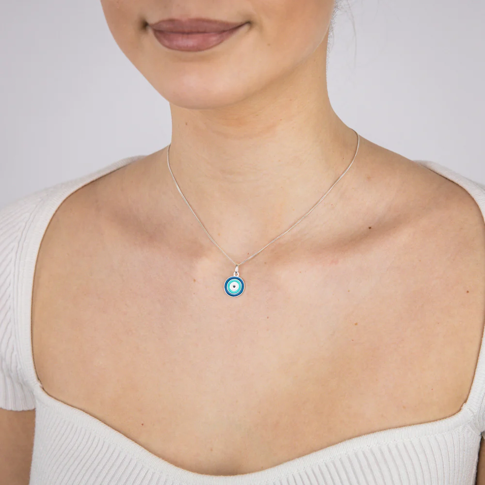 Sterling Silver Evil Eye Pendant - Image 2
