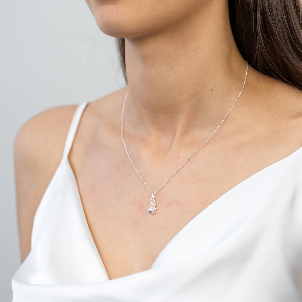 Sterling Silver Faith Hope Charity Pendant - Image 4