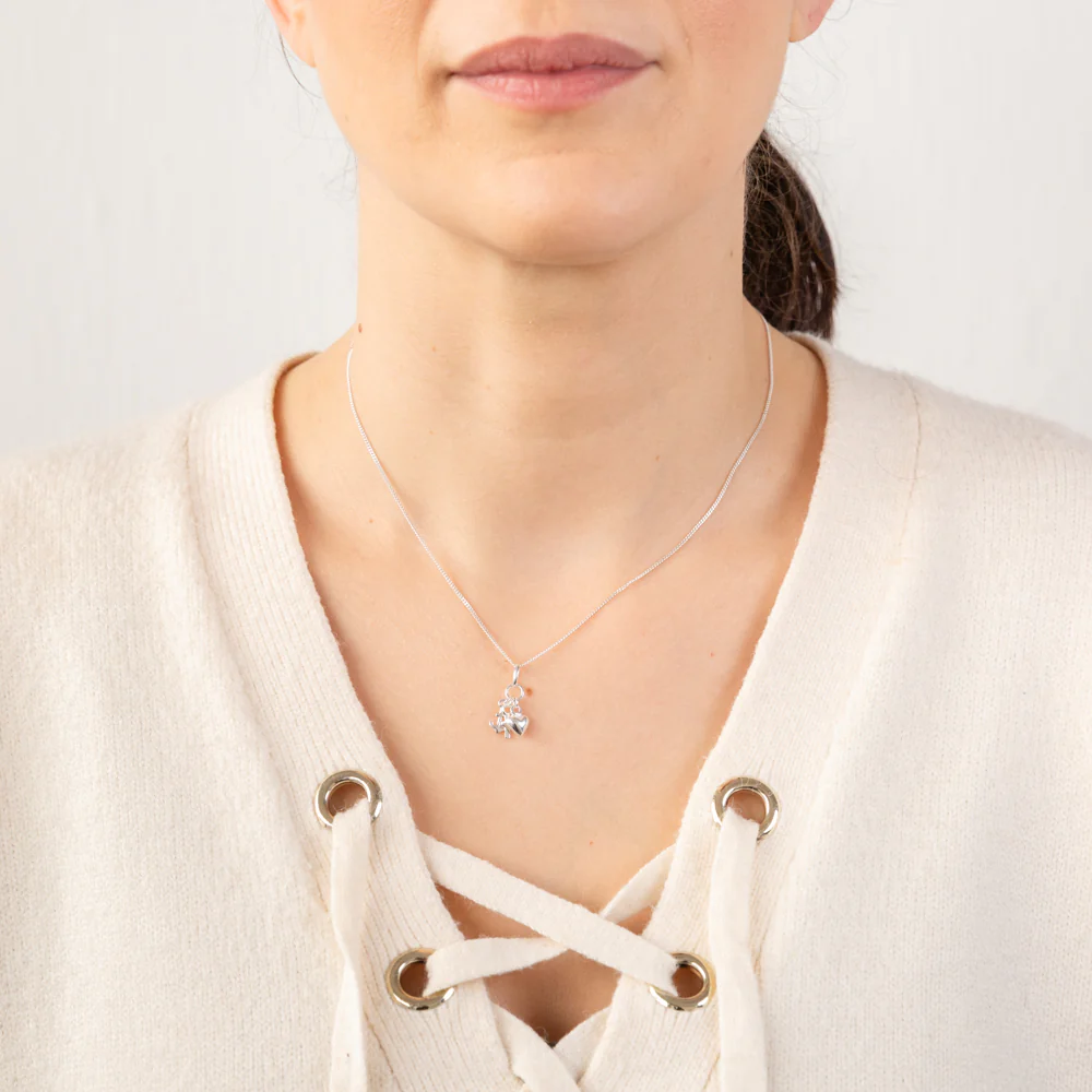Sterling Silver Faith Hope Charity Pendant - Image 2