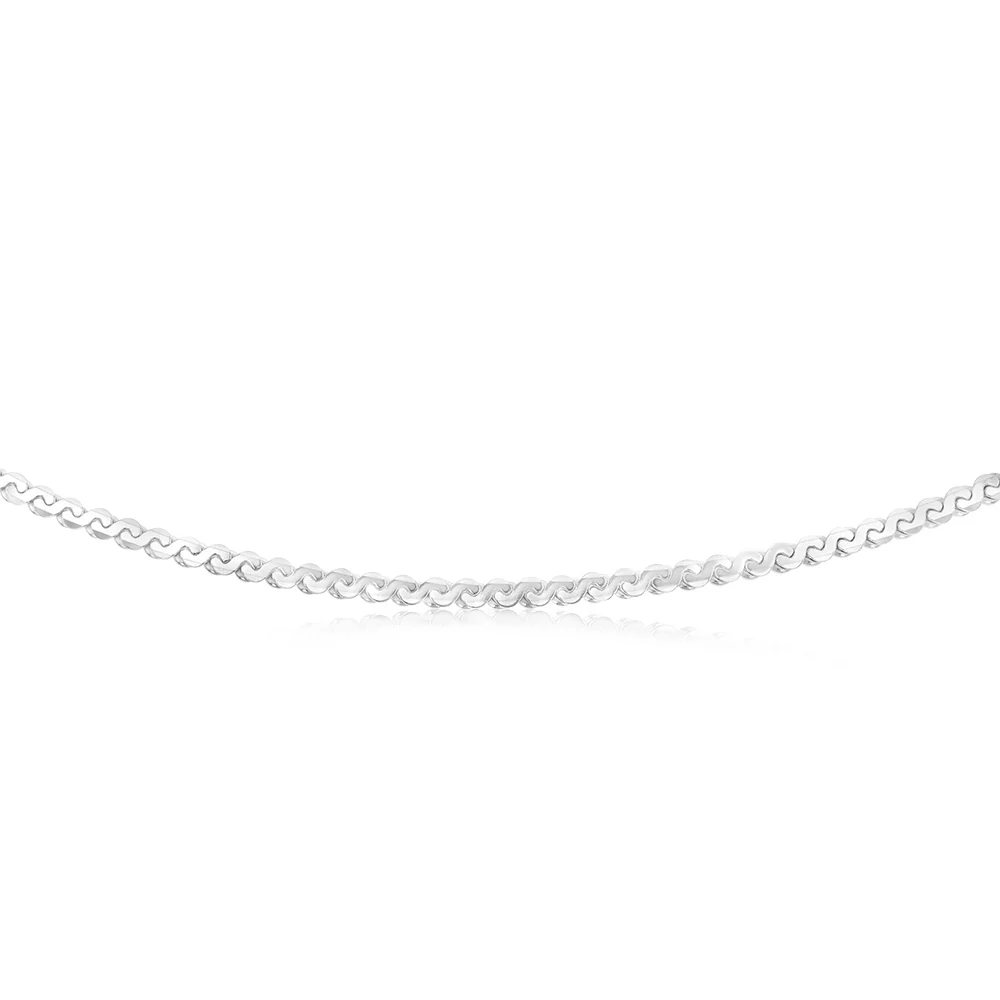 Sterling Silver Fancy 150 Gauge 45cm Chain - Image 2