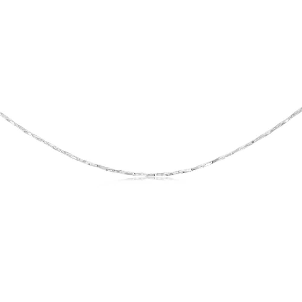 Sterling Silver Fancy 160 Gauge Twisted 45cm Chain - Image 2