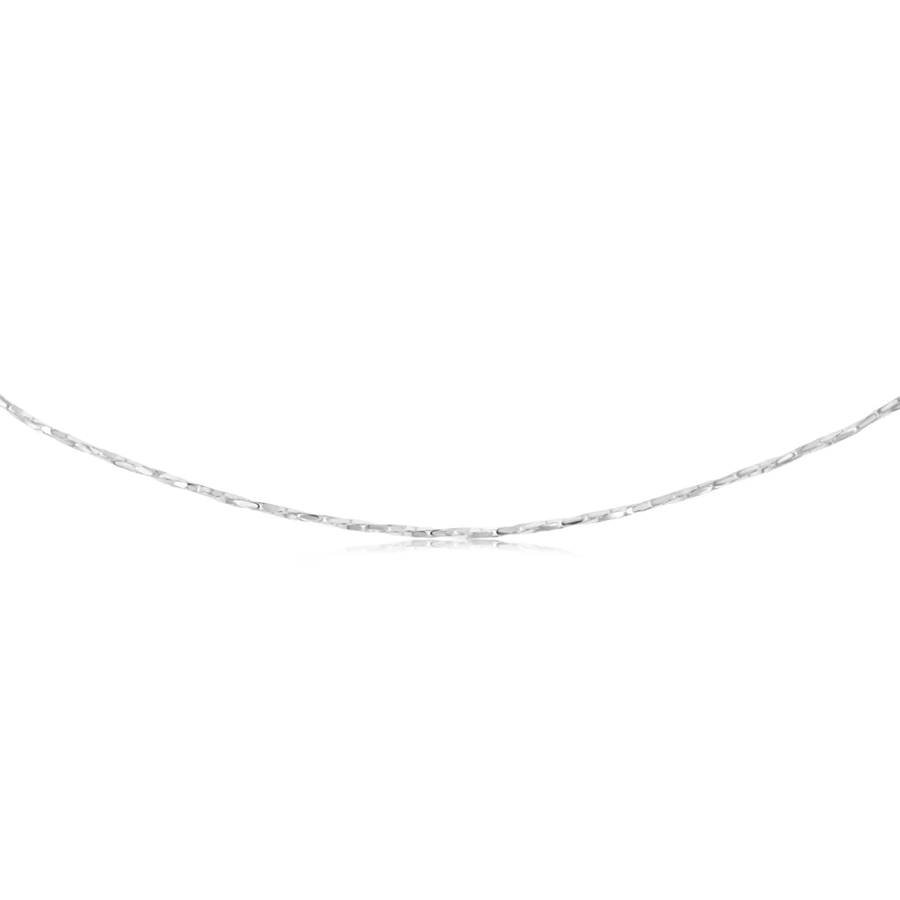 Sterling Silver Fancy 160 Gauge Twisted 45cm Chain - Image 3