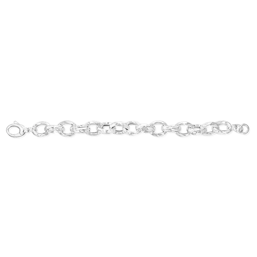 Sterling Silver Fancy 21cm Bracelet - Image 2