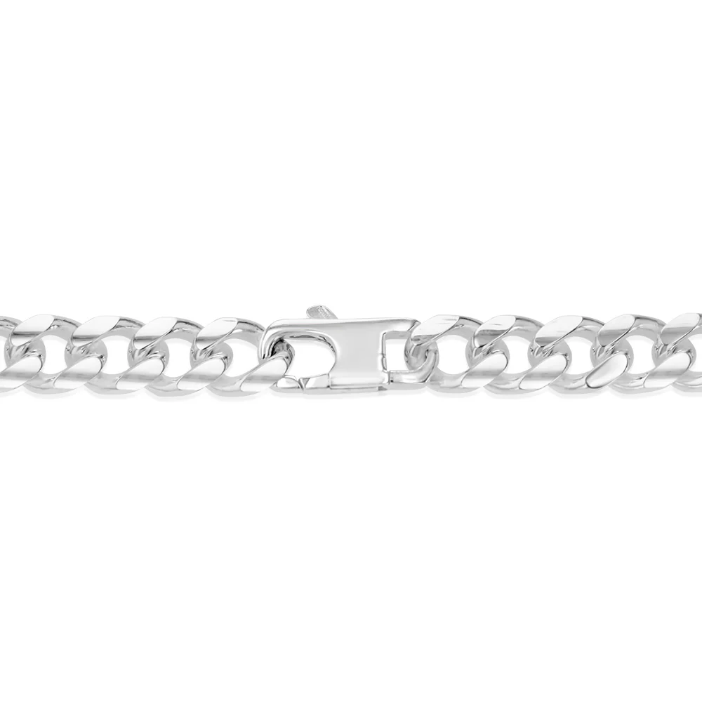 Sterling Silver Fancy 300 Gauge Oval Curb 50cm Chain - Image 3