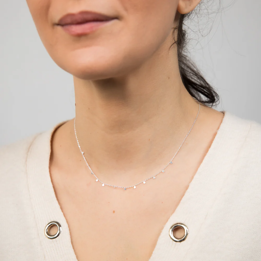 Sterling Silver Fancy 40cm Choker Chain - Image 3