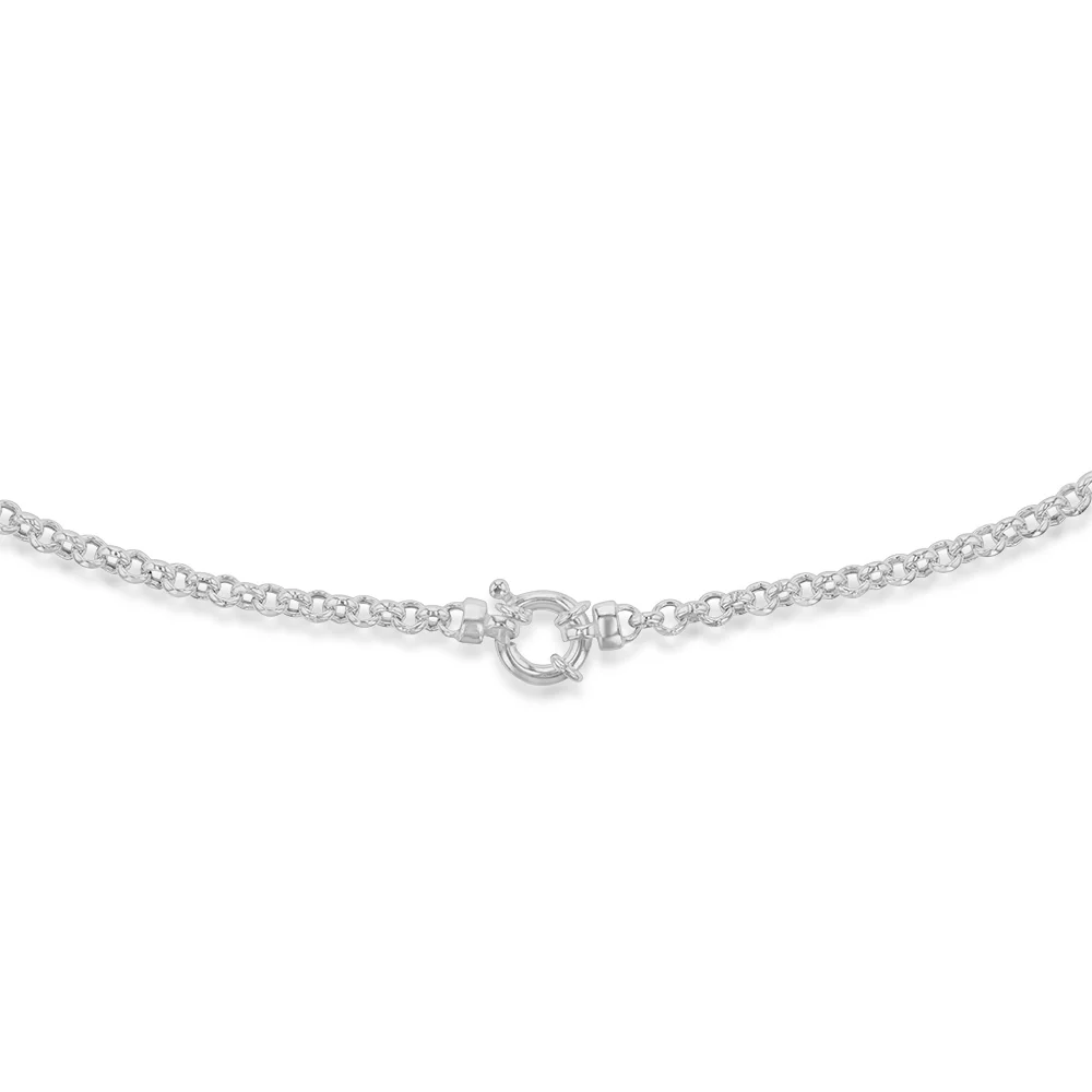 Sterling Silver Fancy 45cm Chain With Bolt Ring - Image 2