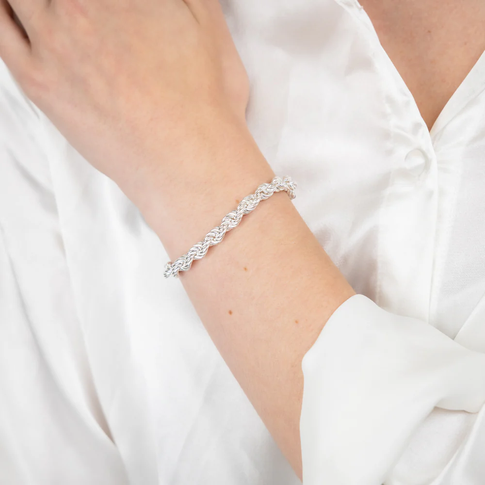 Sterling Silver Fancy Adjustable Bracelet - Image 2
