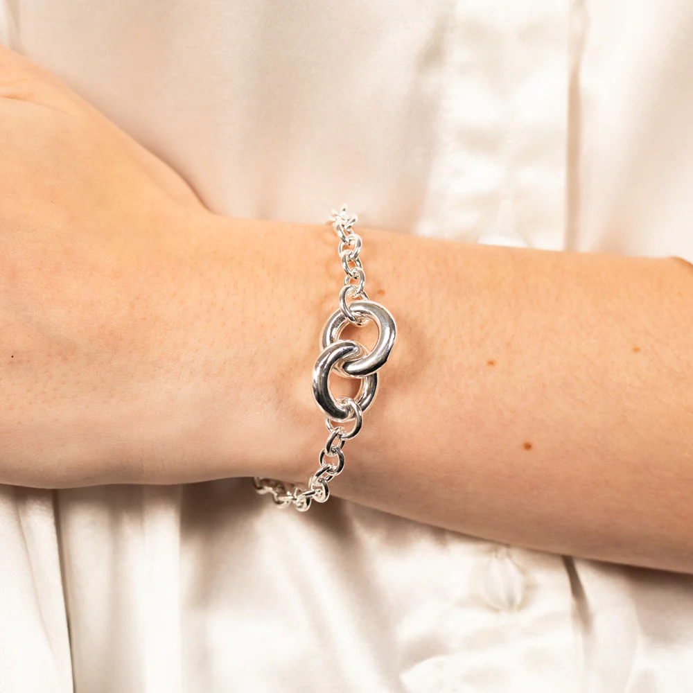 Sterling Silver Fancy Belcher 20cm Bracelet - Image 3