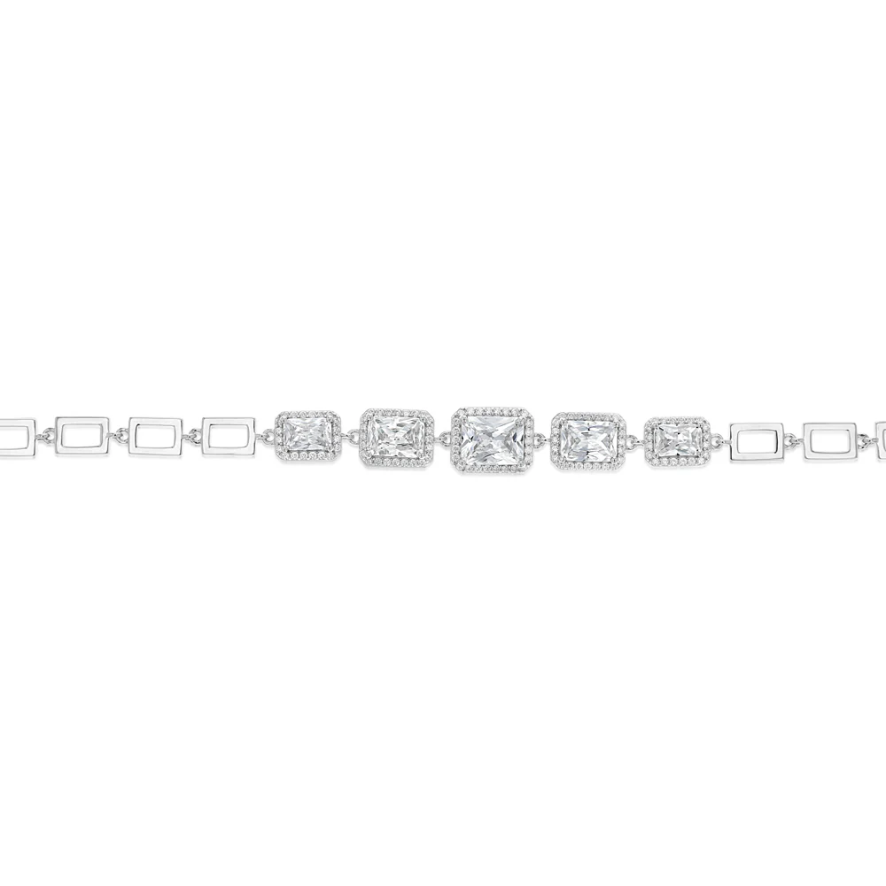 Sterling Silver Fancy Links 16+3cm Bracelet - Image 3