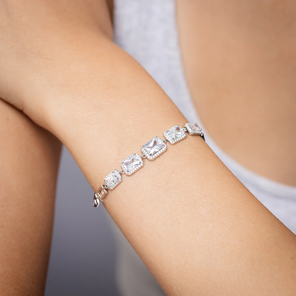 Sterling Silver Fancy Links 16+3cm Bracelet - Image 4