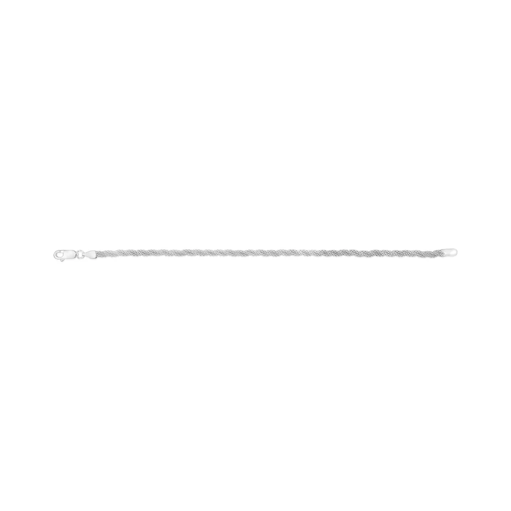 Sterling Silver Fancy Twisted 19cm Bracelet - Image 2