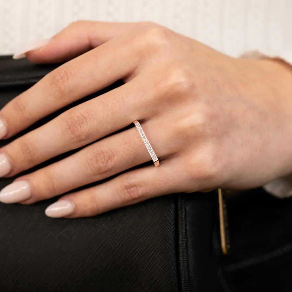 Sterling Silver Fancy Zirconia Channel Ring - Image 3