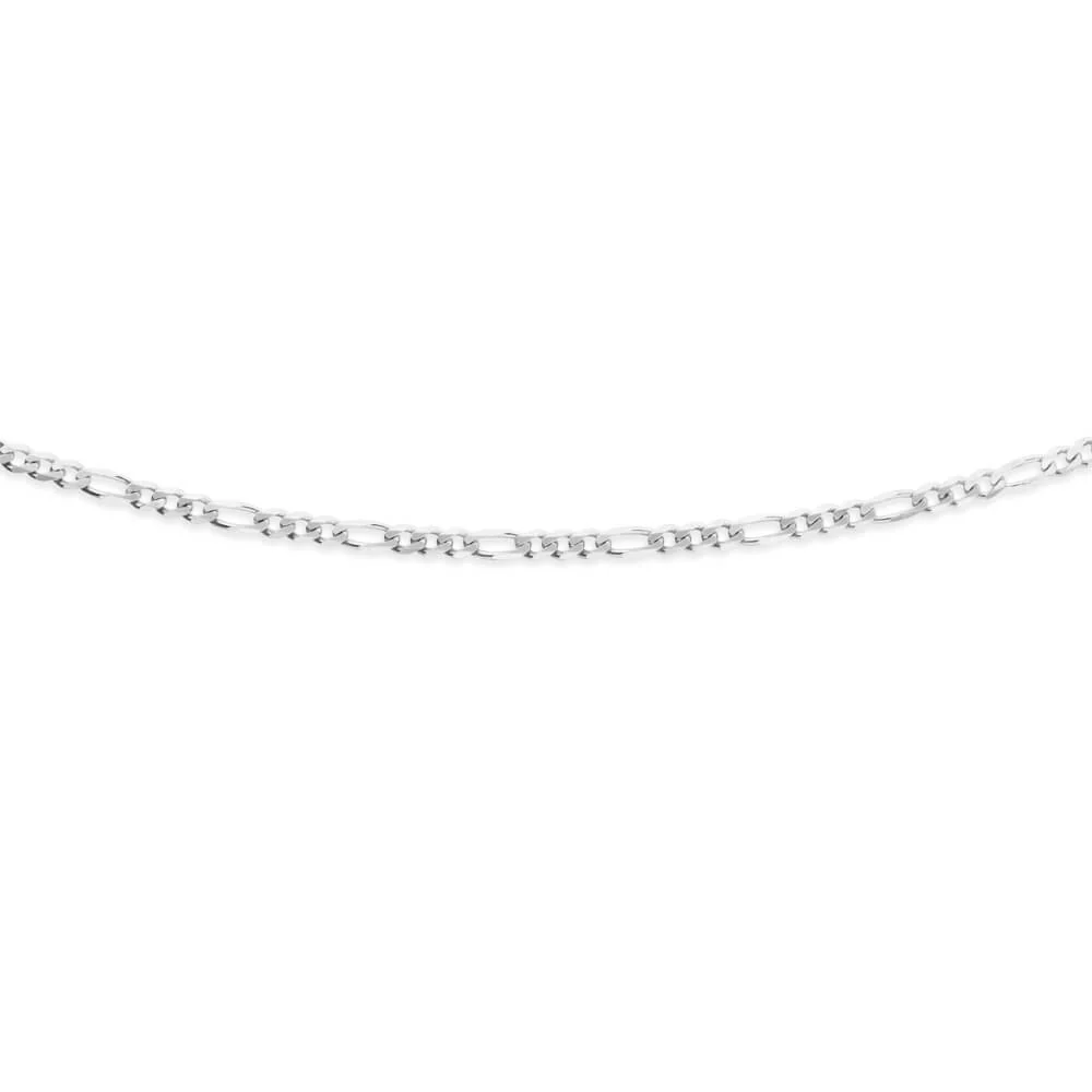Sterling Silver Figaro 1:3 Dicut Chain 45cm - Image 2